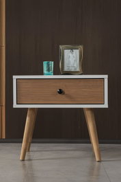Hanah Home Vita 5103 Blanco y Nogal